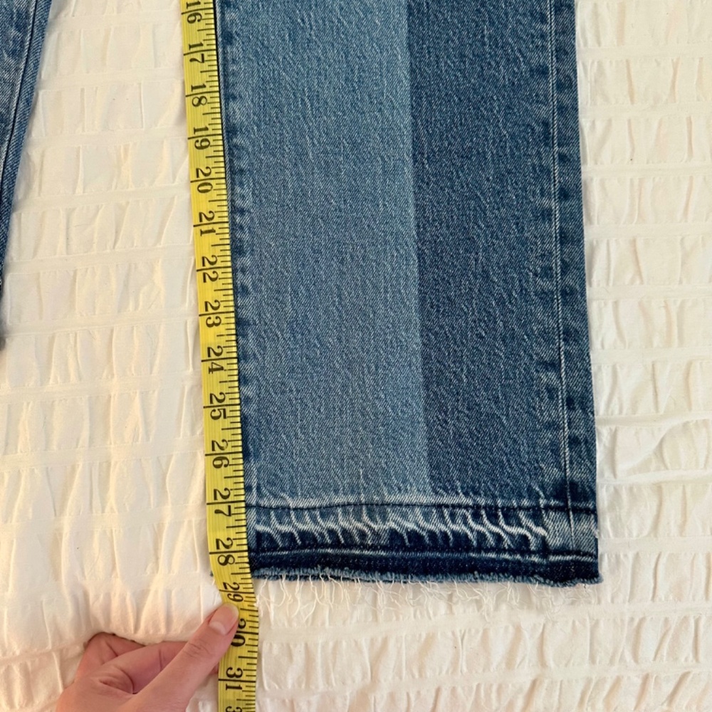 NWT LOFT Striped Straight Leg Jeans - Picture 12 of 13